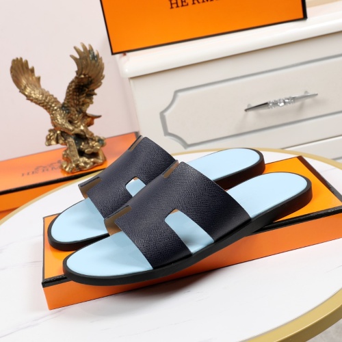 Replica Hermes Slippers For Men #1093923 $42.00 USD for Wholesale
