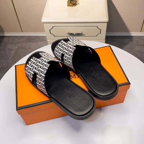 Replica Hermes Slippers For Men #1093926 $45.00 USD for Wholesale