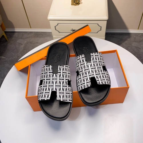 Replica Hermes Slippers For Men #1093926 $45.00 USD for Wholesale