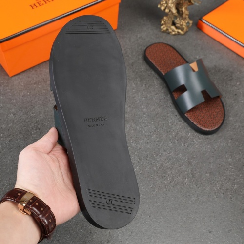 Replica Hermes Slippers For Men #1093935 $42.00 USD for Wholesale
