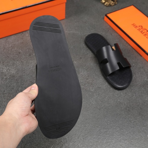 Replica Hermes Slippers For Men #1093938 $42.00 USD for Wholesale