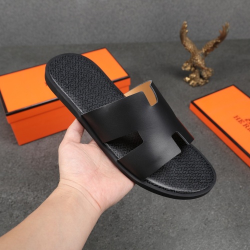 Replica Hermes Slippers For Men #1093938 $42.00 USD for Wholesale