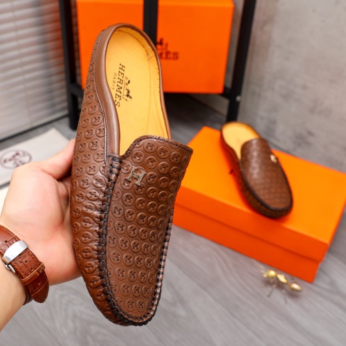 Replica Hermes Slippers For Men #1093939 $64.00 USD for Wholesale