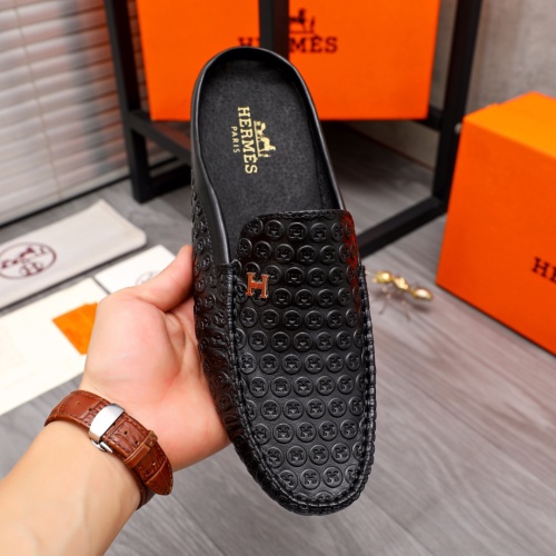 Replica Hermes Slippers For Men #1093940 $64.00 USD for Wholesale