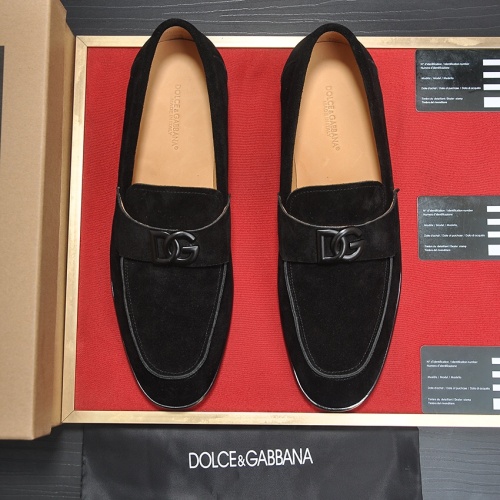 Replica Dolce & Gabbana D&G Leather Shoes For Men #1093964 $98.00 USD for Wholesale