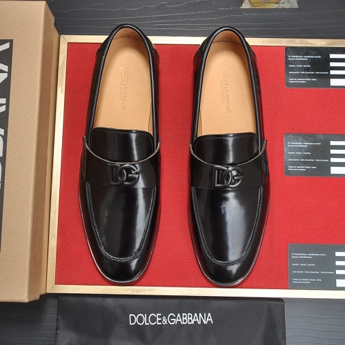 Replica Dolce & Gabbana D&G Leather Shoes For Men #1093969 $98.00 USD for Wholesale