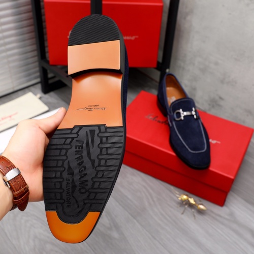 Replica Salvatore Ferragamo Leather Shoes For Men #1094053 $72.00 USD for Wholesale
