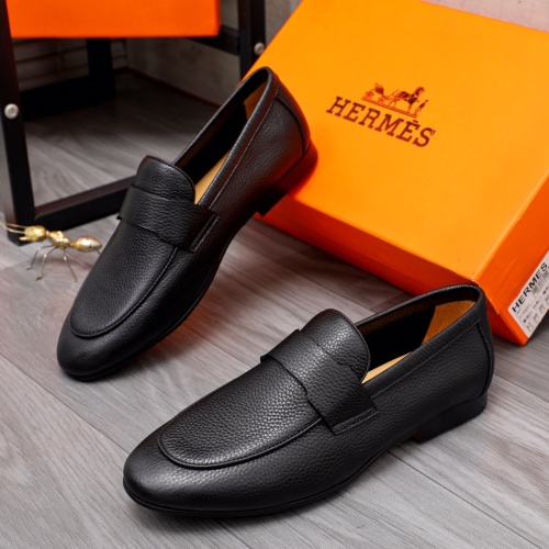 Hermes Leather Shoes For Men #1094137 $98.00 USD, Wholesale Replica Hermes Leather Shoes