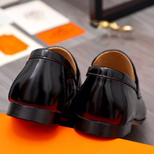 Replica Hermes Leather Shoes For Men #1094138 $98.00 USD for Wholesale