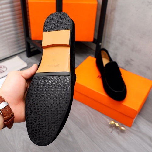 Replica Hermes Leather Shoes For Men #1094139 $98.00 USD for Wholesale