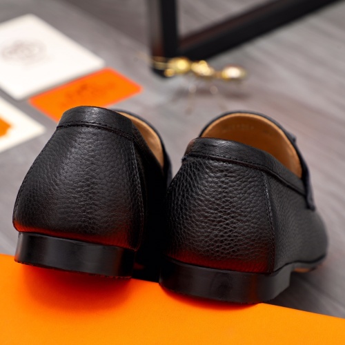 Replica Hermes Leather Shoes For Men #1094141 $98.00 USD for Wholesale
