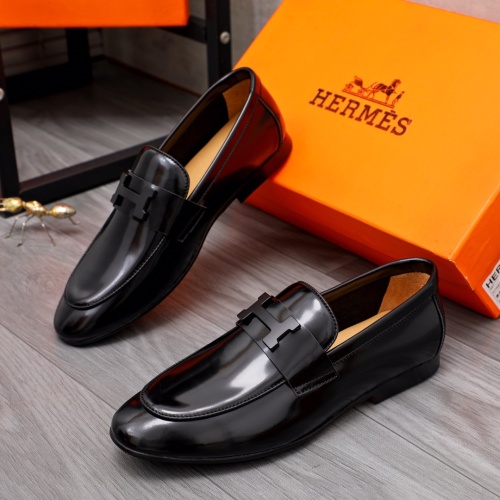 Hermes Leather Shoes For Men #1094142 $98.00 USD, Wholesale Replica Hermes Leather Shoes