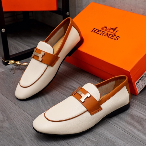 Hermes Leather Shoes For Men #1094143 $98.00 USD, Wholesale Replica Hermes Leather Shoes