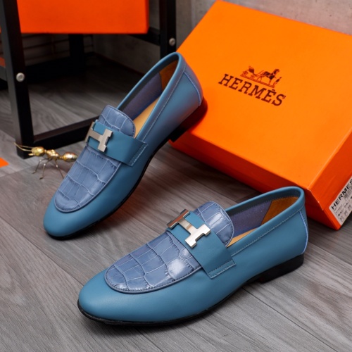 Hermes Leather Shoes For Men #1094144 $98.00 USD, Wholesale Replica Hermes Leather Shoes
