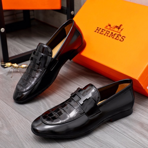Hermes Leather Shoes For Men #1094146 $98.00 USD, Wholesale Replica Hermes Leather Shoes