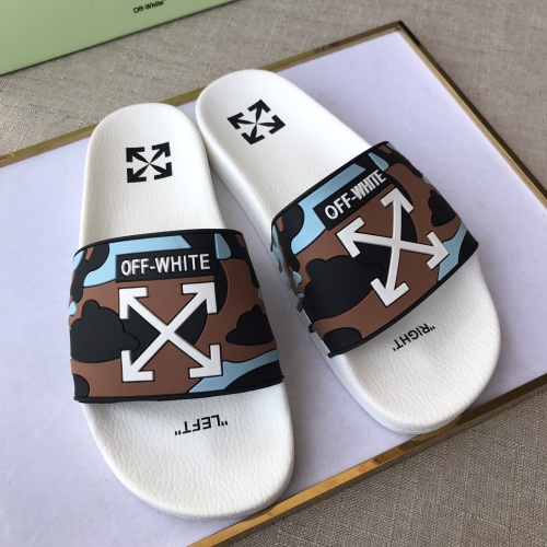 Replica Off-White Slippers For Men #1094179 $42.00 USD for Wholesale