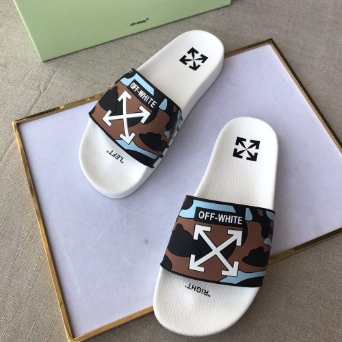 Replica Off-White Slippers For Men #1094179 $42.00 USD for Wholesale