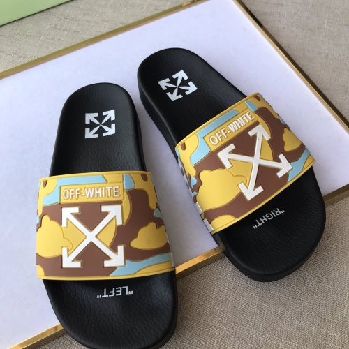 Replica Off-White Slippers For Men #1094185 $42.00 USD for Wholesale
