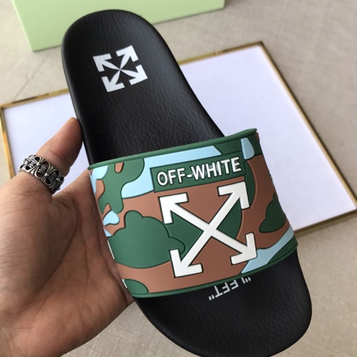 Replica Off-White Slippers For Men #1094187 $42.00 USD for Wholesale
