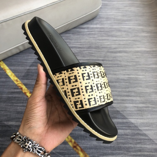 Replica Fendi Slippers For Men #1094203 $45.00 USD for Wholesale