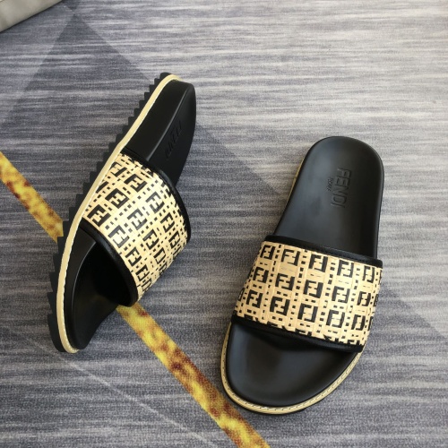 Replica Fendi Slippers For Men #1094203 $45.00 USD for Wholesale