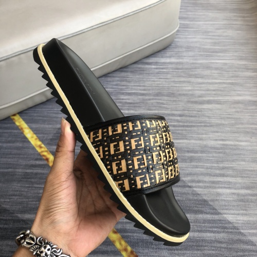 Replica Fendi Slippers For Men #1094204 $45.00 USD for Wholesale