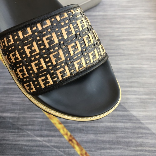 Replica Fendi Slippers For Men #1094204 $45.00 USD for Wholesale