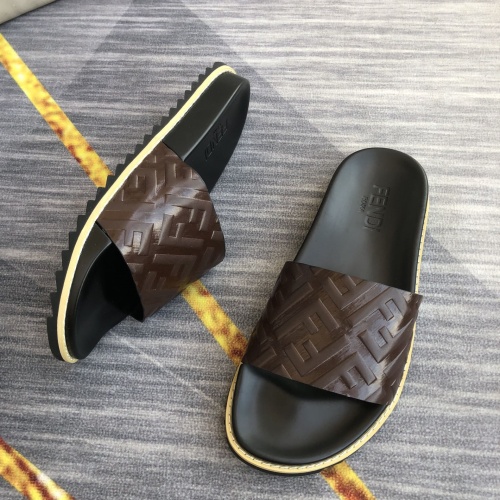 Replica Fendi Slippers For Men #1094211 $45.00 USD for Wholesale