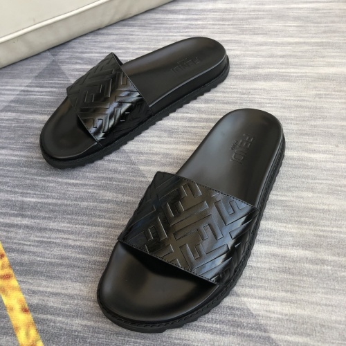 Replica Fendi Slippers For Men #1094212 $45.00 USD for Wholesale