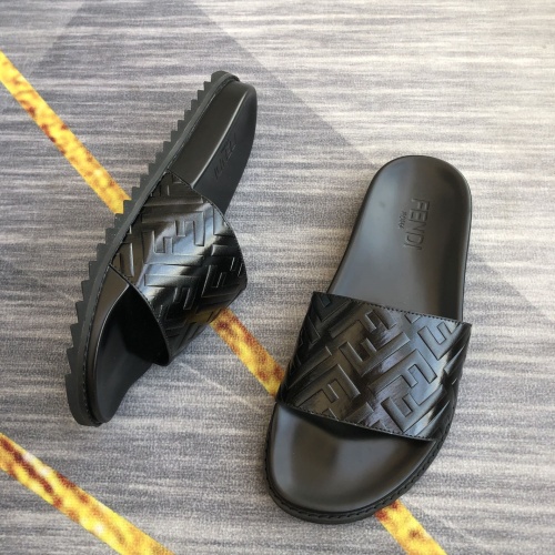 Replica Fendi Slippers For Men #1094212 $45.00 USD for Wholesale