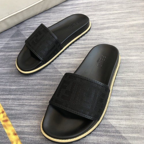 Replica Fendi Slippers For Men #1094219 $45.00 USD for Wholesale