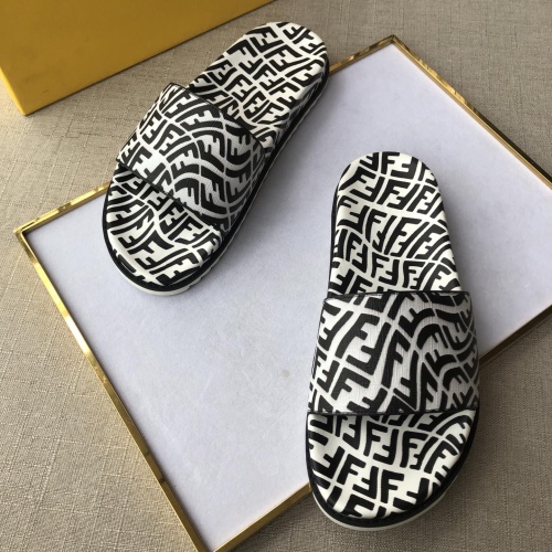 Replica Fendi Slippers For Men #1094220 $52.00 USD for Wholesale