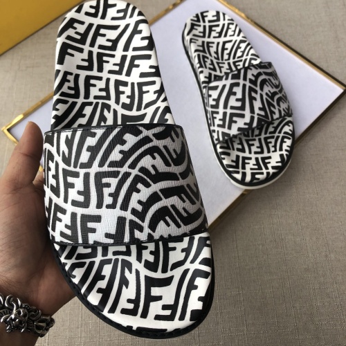 Replica Fendi Slippers For Men #1094220 $52.00 USD for Wholesale