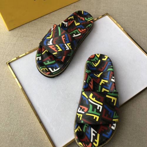 Replica Fendi Slippers For Men #1094223 $52.00 USD for Wholesale