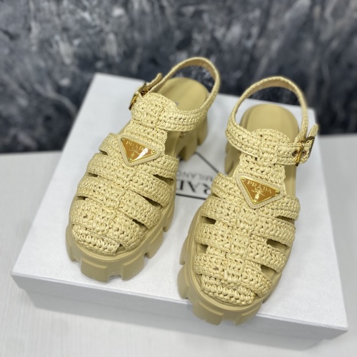Replica Prada Sandal For Women #1094360 $130.00 USD for Wholesale