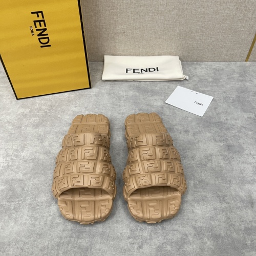 Replica Fendi Slippers For Men #1094410 $56.00 USD for Wholesale