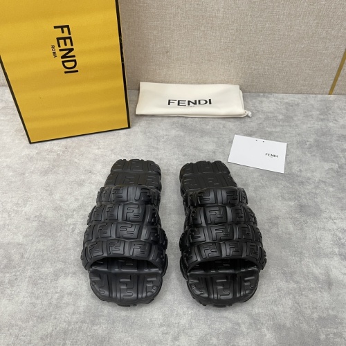 Replica Fendi Slippers For Women #1094415 $56.00 USD for Wholesale