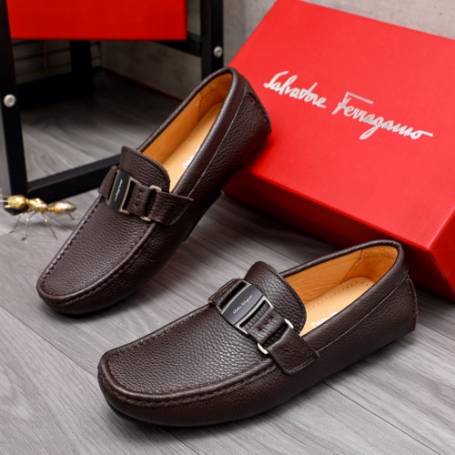 Salvatore Ferragamo Leather Shoes For Men #1094436 $76.00 USD, Wholesale Replica Salvatore Ferragamo Leather Shoes