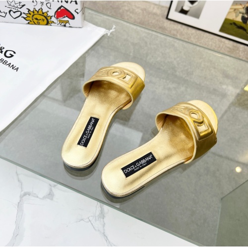 Replica Dolce & Gabbana D&G Slippers For Women #1094467 $68.00 USD for Wholesale