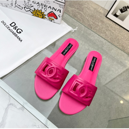 Replica Dolce & Gabbana D&G Slippers For Women #1094471 $68.00 USD for Wholesale