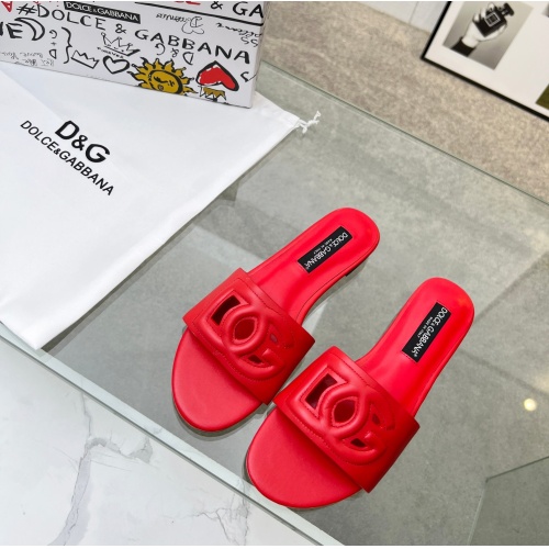 Replica Dolce & Gabbana D&G Slippers For Women #1094472 $68.00 USD for Wholesale
