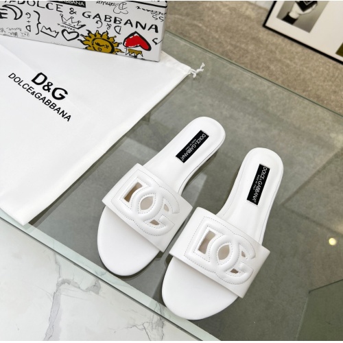 Replica Dolce & Gabbana D&G Slippers For Women #1094474 $68.00 USD for Wholesale