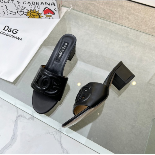Replica Dolce & Gabbana D&G Slippers For Women #1094477 $72.00 USD for Wholesale