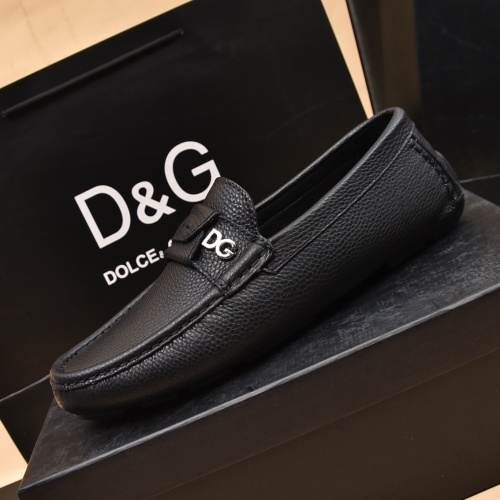 Replica Dolce & Gabbana D&G Leather Shoes For Men #1094573 $80.00 USD for Wholesale