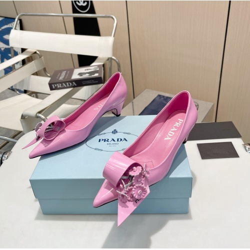 Prada High-heeled Shoes For Women #1094696 $100.00 USD, Wholesale Replica Prada High-heeled Shoes