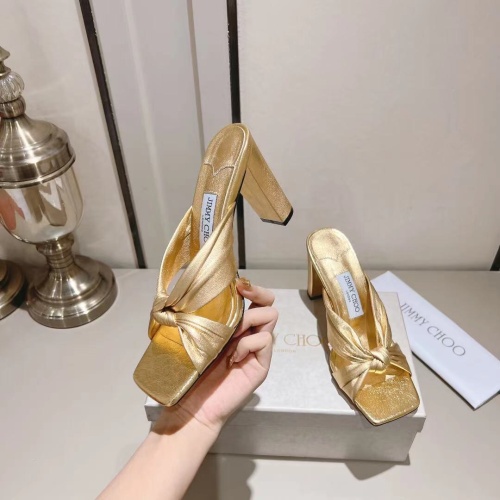Replica Jimmy Choo Slippers For Women #1094766 $98.00 USD for Wholesale