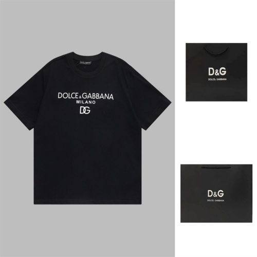 Dolce &amp; Gabbana D&amp;G T-Shirts Short Sleeved For Unisex #1095273 $42.00 USD, Wholesale Replica Dolce &amp; Gabbana D&amp;G T-Shirts