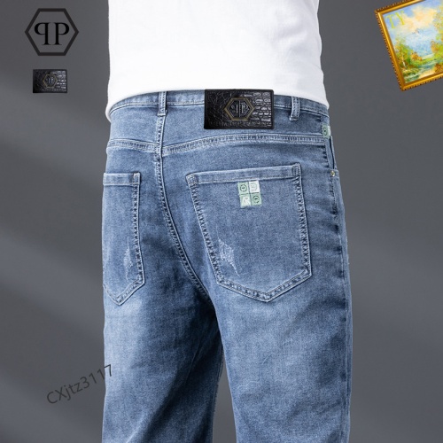 Replica Philipp Plein PP Jeans For Men #1095558 $40.00 USD for Wholesale