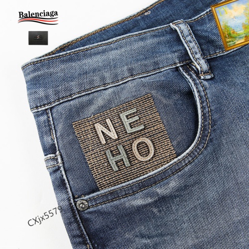 Replica Balenciaga Jeans For Men #1095559 $40.00 USD for Wholesale