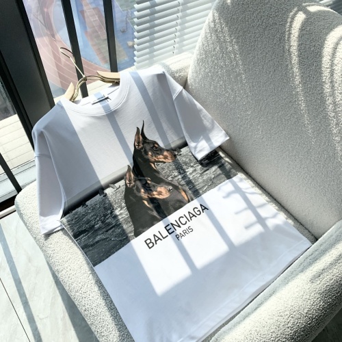 Replica Balenciaga T-Shirts Short Sleeved For Men #1095639 $52.00 USD for Wholesale